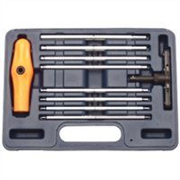 BHI100 Vim Tools 10 Piece Extra Long Sae Ball Hex Ratcheting T-Handle Set