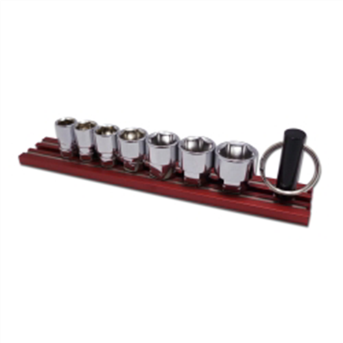 DD400 Vim Tools Vim Tools 7-Piece Dual Drive Fractional Sae Shallow Chrome Sockets Set