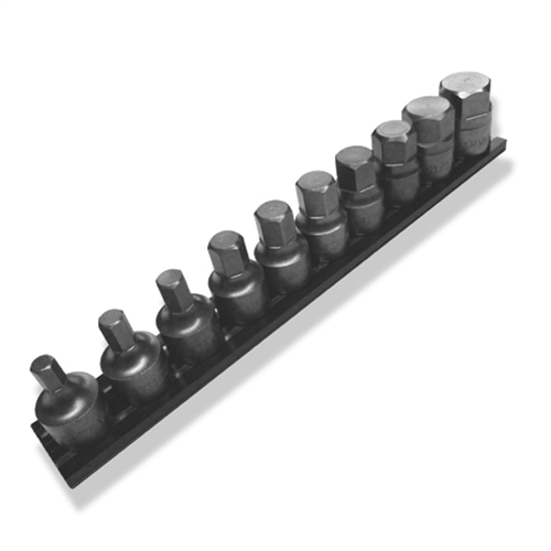 IMPACT-VI6 Vim Half Cut Stubby Hex Set 3/8" Sq Dr 10 Pc - Sae