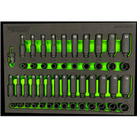 IMPACT449 Vim Products 1/4" Dr Master  Impact Socket Set 49 Pc