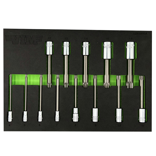 XZNS400A Vim 13 Pc. 4'' Oal. Xzn Triple Square Driver Set