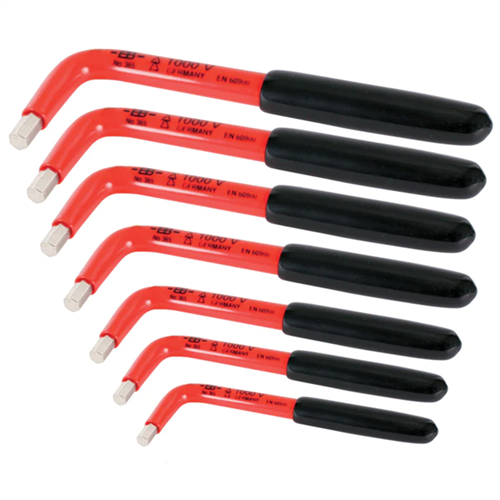 13691 Wiha Tools 7 Piece Insulated Hex L-Key Set