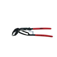 Classic Auto Grip V-Jaw Tongue and Groove Pliers 10.0"/250mm OAL. 1-1/2" Capacity round 40mm Capacity Hex. Induction hardened jaws. Heavy duty steel box joints. Soft vinyl grips, oil solvent resistant.