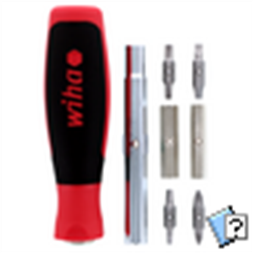 77891 Wiha Wiha 11Inone Multi-Driver W/ 8 Essential Screwdriver And 3 Nut Driver Tip Profiles
