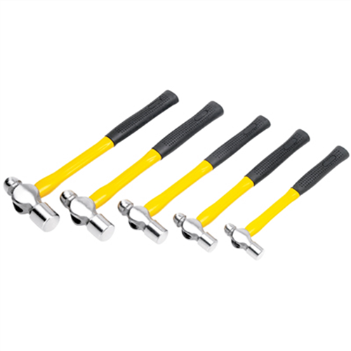 M7134 Wilmar Corp. / Performance Tool 5Pc Ball Pein Hammer Set (Fiberglass Handles)