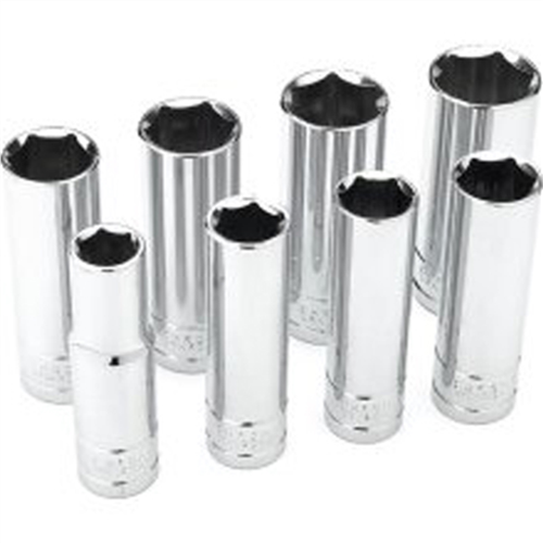 W32300 Wilmar Corp. / Performance Tool 8 Pc 1/2'' Dr Sae Deep Skt Set
