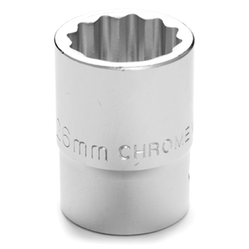 W34826 Wilmar Corp. / Performance Tool 3/4" Dr 12Pt Std Socket 26Mm