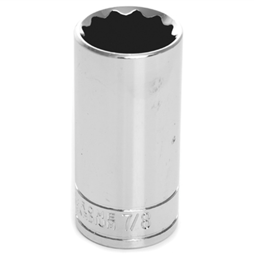 W38628 Wilmar Corp. / Performance Tool 3/8'' Dr 12Pt Deep Socket 7/8"