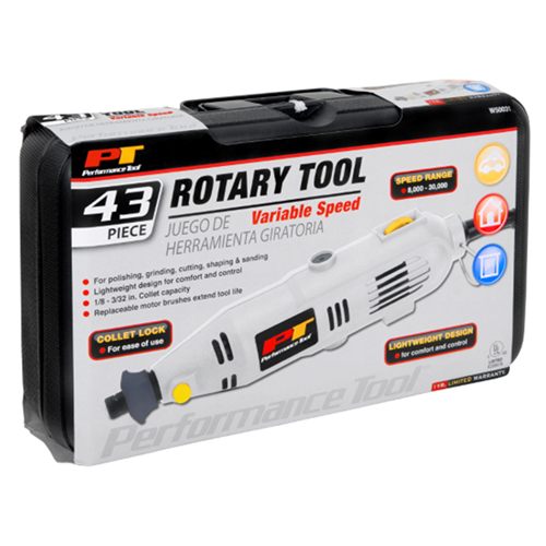 W50031 Wilmar Corp. / Performance Tool Rotary Tool Kit 43Pc
