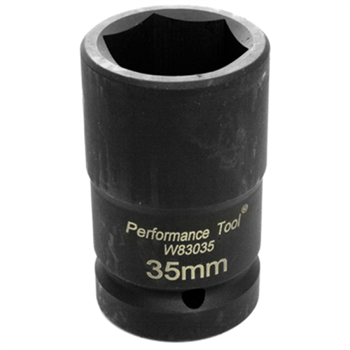 W83035 Wilmar Corp. / Performance Tool 1" Dr Budd Wheel Socket 35Mm