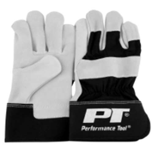 W89020 Wilmar Corp. / Performance Tool Pt Leather Work Gloves - 3 Pair